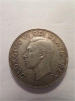 A 1945 Canadian Half Dollar