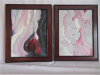 Fine Art:  Two Abstract Studies on Canvas