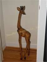 Heavy wood giraffee, 3'h