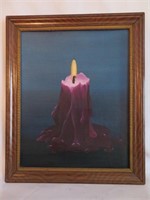 Fine Art:  A Candle Study on Board