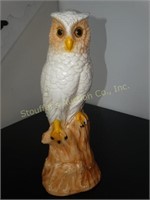 Ceramic owl, little nicks, 21"h