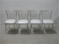 MCM Four 18"x 31"x 15"  Vtg Chairs Observed wear