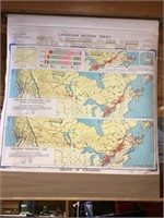Vintage school map .