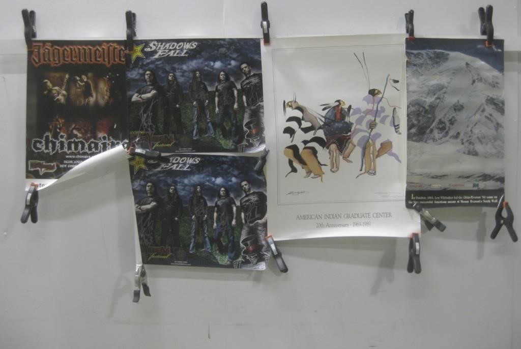 5 Signed Posters Largest 32"x 61" See