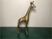 Vintage brass giraffe