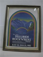 20"x 26" Vtg Framed Original Telluride Poster