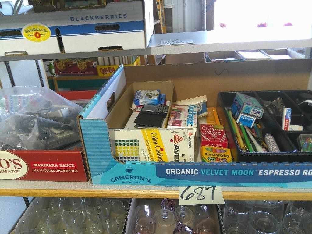 (2) Boxes of Wiring / Office Supplies