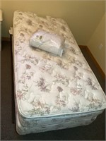Single, bed frame, and boxspring and mattress