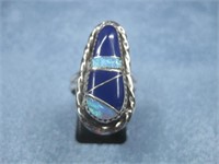 SS SW Hallmarked Multi-Stone Ring