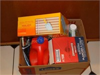 Cleaning supplies, matches, etc