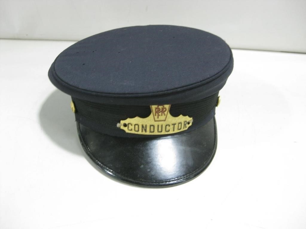 Vtg Pennsylvania Railroad Conductor Hat/ Cap See