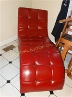 Chaise lounge chair, 65" l x 25"w, leather?