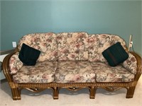 Rattan couch and chair