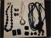 3 jewelry sets necklace & clip on earrings