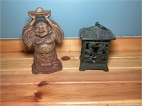 Two cast-iron pieces