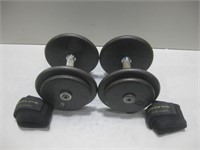 Pair Of 30lbs Weights W/ 2.5Lbs Leg Weights
