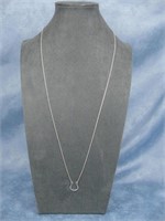 Sterling Silver Necklace W/Pendant Hallmarked