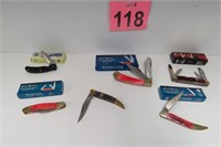 6 Pocket Knives - New 5 w/ Boxes