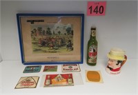 Vtg Jonnie Walker Toby, Buffalo Ad, Beer Labels