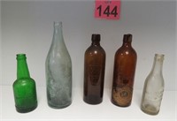 Rochester NY Vtg Whiskey & Beer Bottles