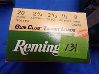 Remington 20 Ga Target 2 3/4 8 Shot Full