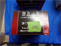 Federal 20 Ga Field and Target 2 3/4 7 1/2  Full