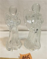 Lead Crystal Angel Candle Holders