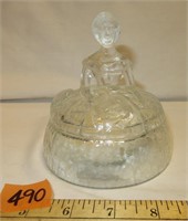 1950's Franad Victorian Style Lady Powder Jar