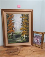 Oil On Canvas Orig Ron Hunter 41x52 & Framed Print