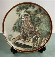 Collectible Plate - Great Horned Owl