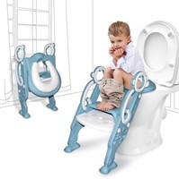 Toddler Toilet Seat with Step Stool Ladder - Blue