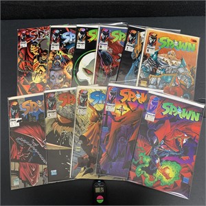 Spawn Comic Lot w/#1 Issue + newsstand