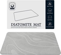 Diatomaceous Earth Stone Shower Mat - Grey
