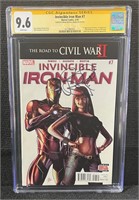 Invincible Iron Man 7 Sig Brian Michael Ben CGC SS