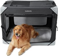 Lesure Collapsible Dog Crate, Charcoal Gray