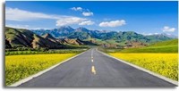 Scenic Mountain Road Wall Art Canvas Painting