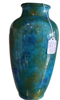 Paul Millet for Sevres Blue Flambe Vase. Signed