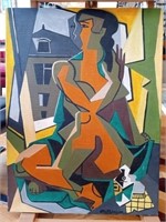 Signed Jean Metzinger Abstract Painting