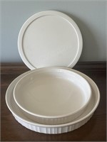 Corning ware 8.5 & 10 inch pie plates