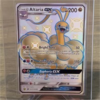 Full Art Shiny Altaria GX Pokemon Card
