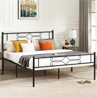 14" Queen Size Metal Platform Bed Frame