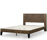 Wood Platform Bed Frame with Headboard , Full