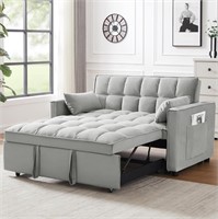 3 in 1 Sleeper Sofa Convertible Chair, Grey