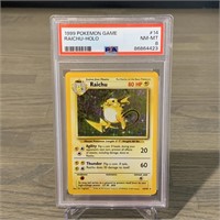 PSA 8 Raichu Base Set Pokemon Card