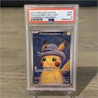 PSA 9 Felt Hat Pikachu Pokemon Card