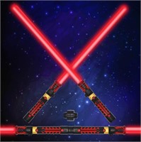2-in-1 LED FX Dual Red Light Swords Set - 2 Pack