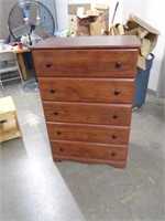 CHEST OF DRAWERS - 5 DRAWER 32" X 18" X 47" TALL