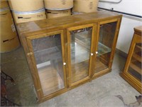 DISPLAY CASE TWO GLASS SHELVES 11 1/2" X 46 1/2" X