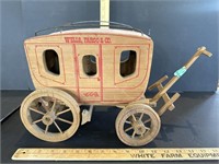 Hand Crafted Wells Fargo & Co. Wooden Stage Coach