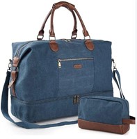 Weekender Bag w/Adjustable Strap& Shoe Compartment